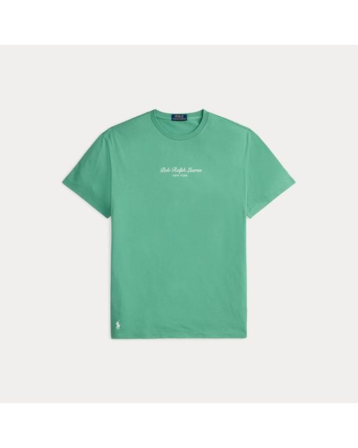 Polo Ralph Lauren Green Classic Fit Logo Jersey T-Shirt for men