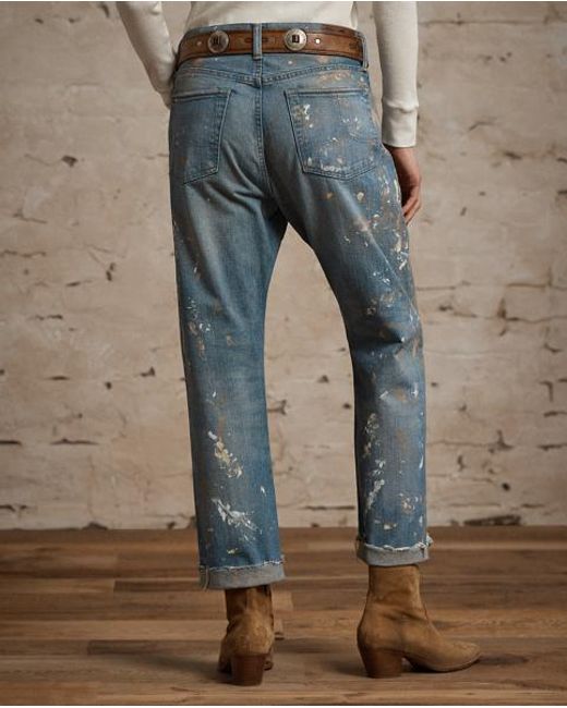 RRL Blue Boy Fit Kaylyn Distressed Jean