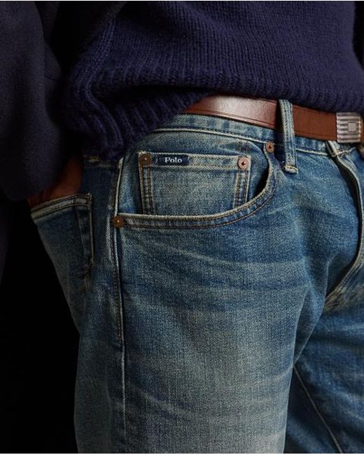 Polo Ralph Lauren Blue Sullivan Slim Stretch Jean for men
