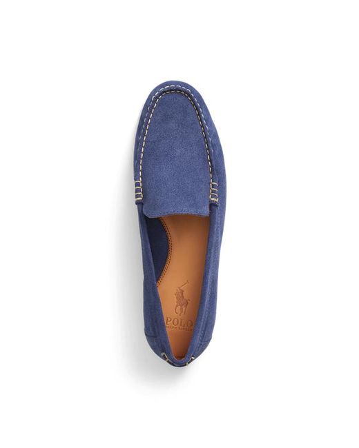 Polo Ralph Lauren Merton Suède Venetiaanse Loafer in het Blue voor heren