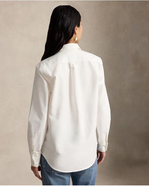 Polo Ralph Lauren White The Iconic Classic Fit Oxford Shirt