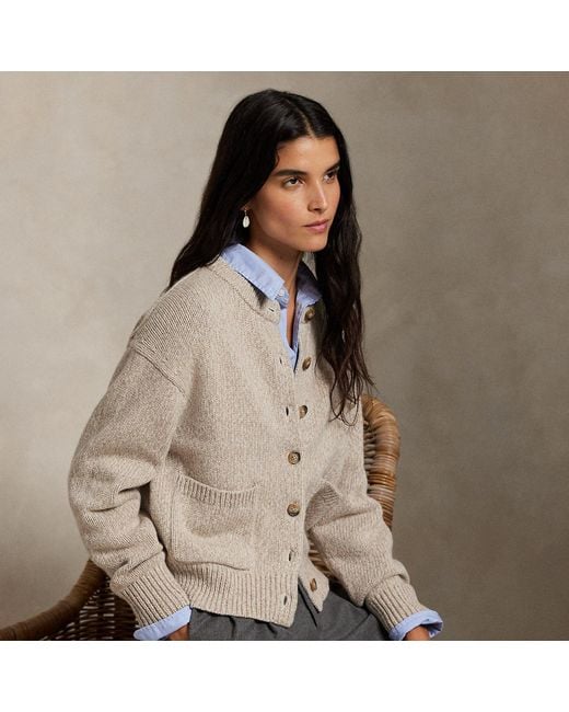 Ralph Lauren Natural Cashmere Cardigan