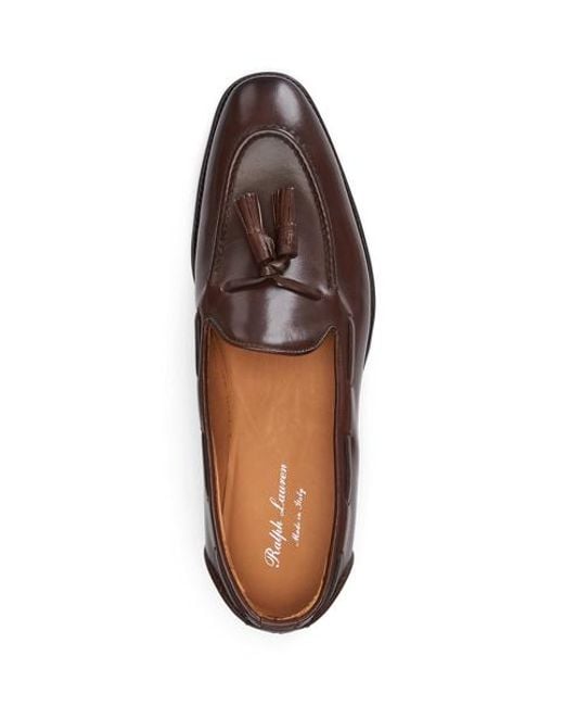 Ralph Lauren Luther Kalfsleren Loafer Met Kwastjes in het Brown voor heren