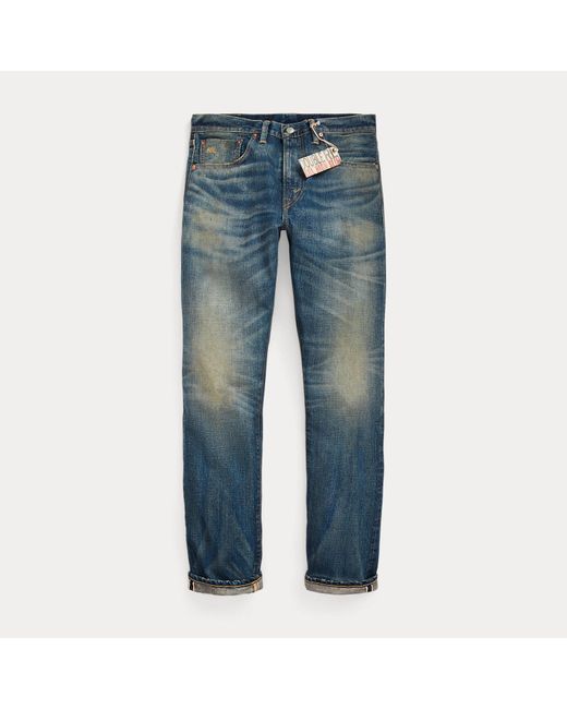 Ralph Lauren Blue High Slim Yosemite Selvedge Jean for men