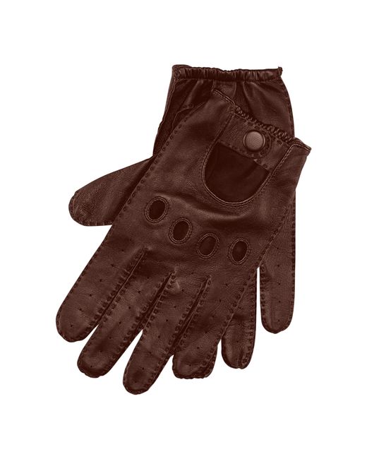 Polo Ralph Lauren Brown Leather Driving Gloves for men
