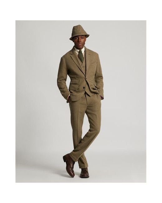 Giacca in tweed di lana a quadri di RRL in Green da Uomo