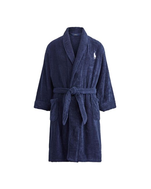 Big pony cotton terry robe Clearance
