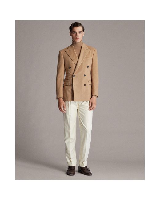 Ralph Lauren Purple Label Handmade Camel-hair Sport Coat in