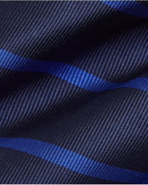 Polo Ralph Lauren Blue Striped Silk Repp Narrow Tie for men