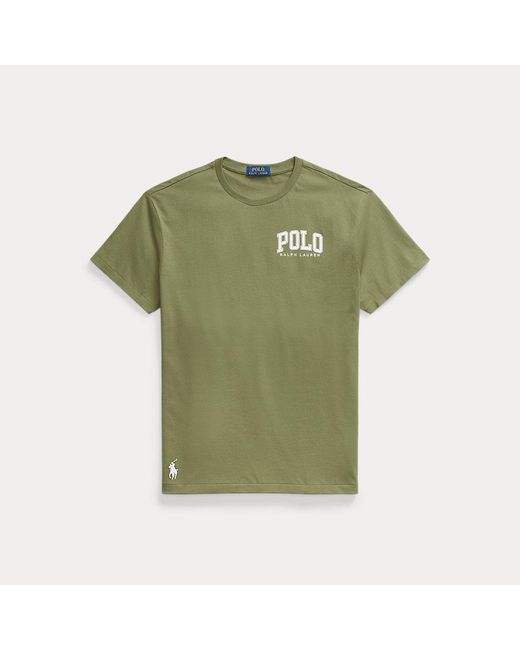 Maglietta in jersey con logo Classic-Fit di Polo Ralph Lauren in Green da Uomo