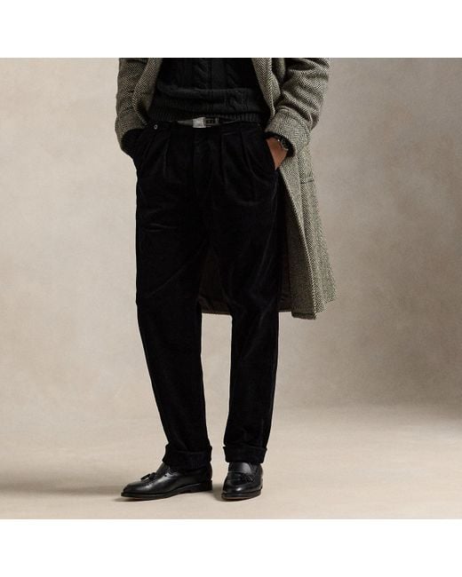 polo-ralph-lauren-whitman-relaxed-fit-corduroy-pant-in-black-for-men-lyst