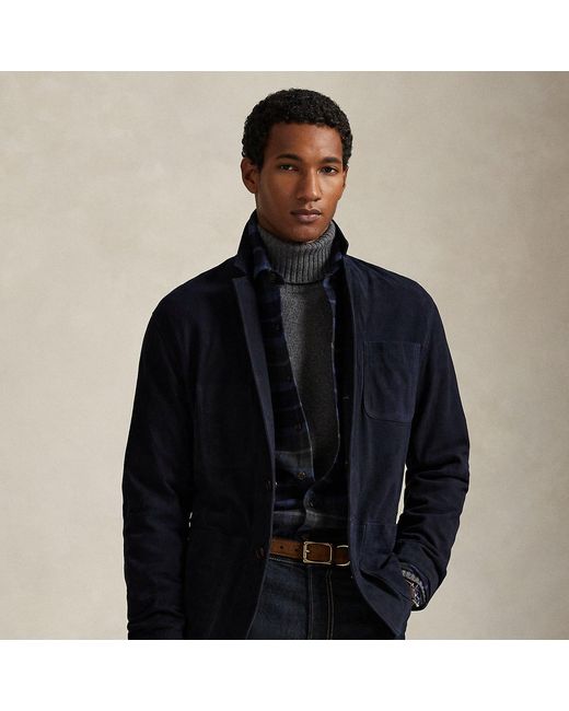 Polo Ralph Lauren Black Suede Jacket for men