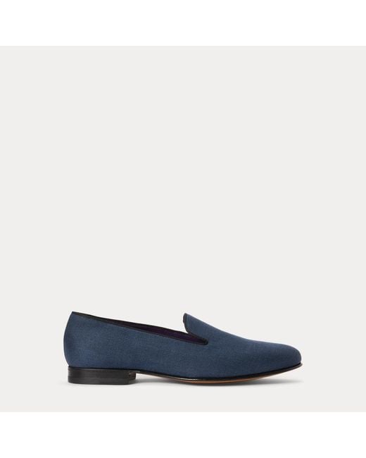 Ralph Lauren Blue Ralph Lauren Alonzo Linen Slipper for men