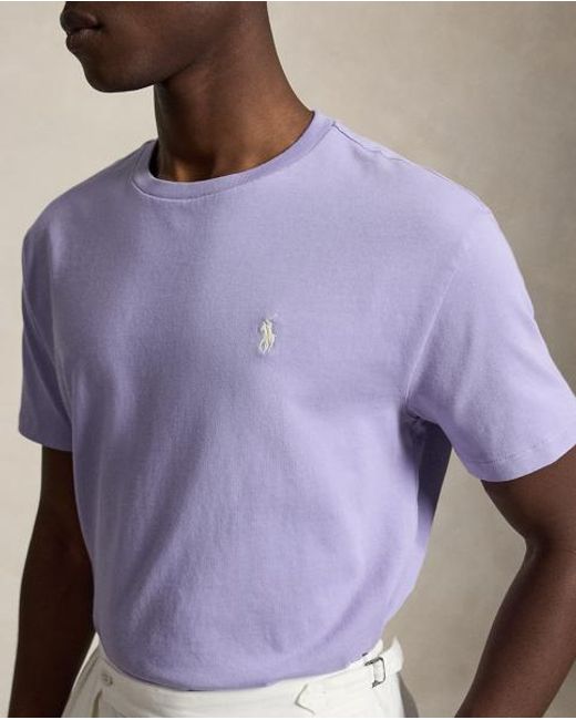 Polo Ralph Lauren Purple Classic Fit Jersey T-Shirt for men