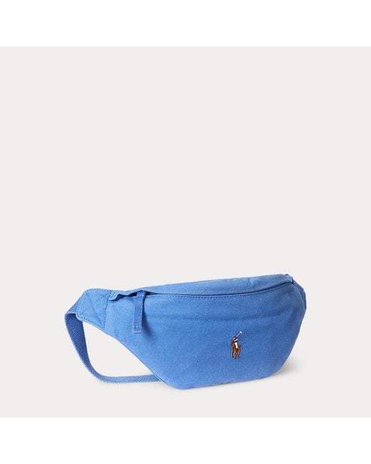 Polo Ralph Lauren Blue Canvas Waistpack for men