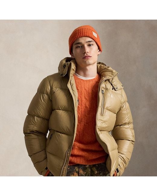 Polo Ralph Lauren Brown The Gorham Glossed Down Jacket for men