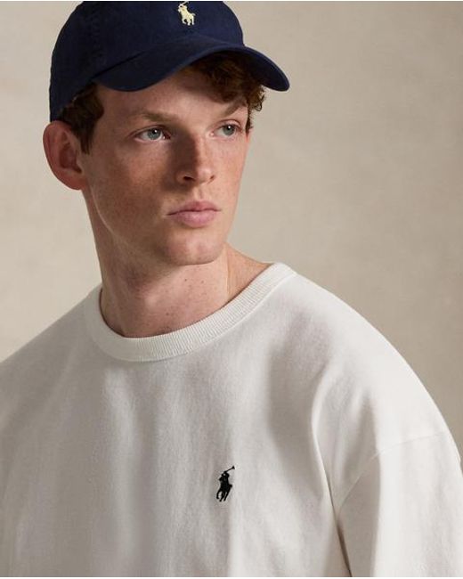 Polo Ralph Lauren White Relaxed Fit Jersey Long-Sleeve T-Shirt for men