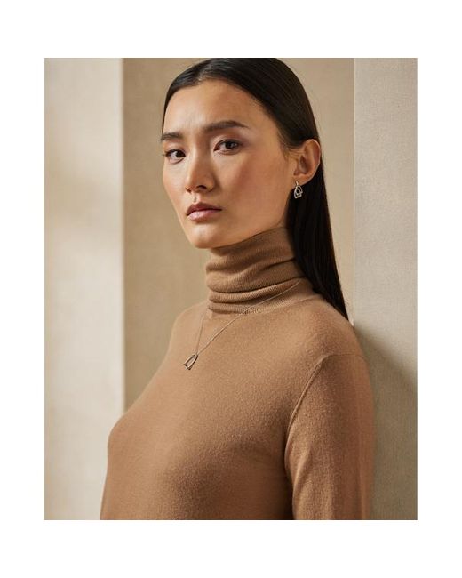 brown cashmere turtleneck