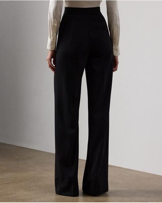Ralph Lauren Black Dean Wool Gabardine Pant