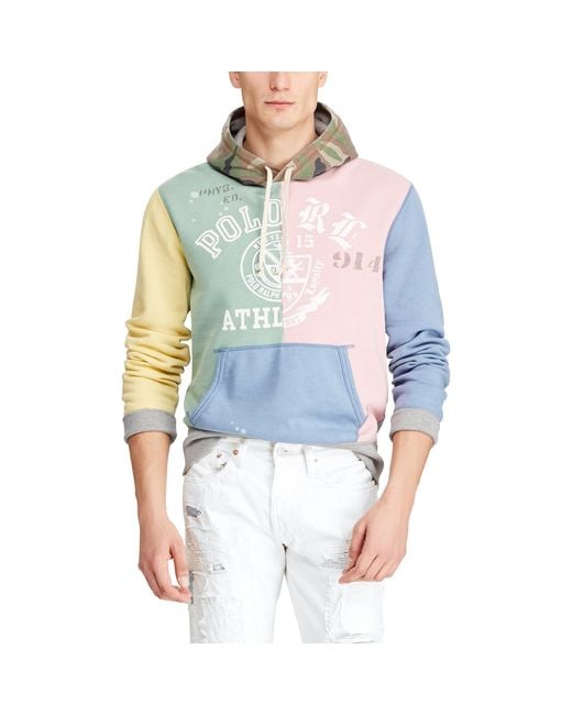 Polo patchwork clearance fleece jogger