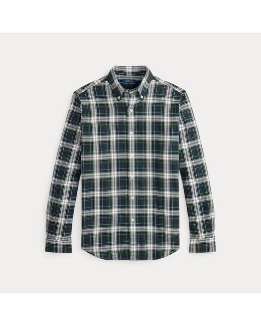 Polo Ralph Lauren Blue Custom Fit Double-Faced Oxford Shirt for men