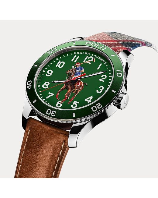 Reloj Polo con esfera verde Polo Ralph Lauren de hombre de color Verde |  Lyst