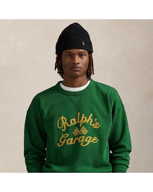 Ralph Lauren Green Vintage Fit Ralph Lauren's Garage Sweatshirt for men