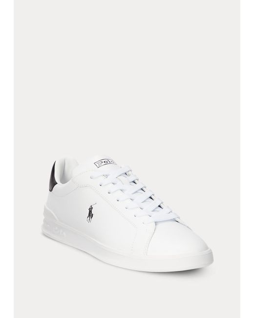 Mens Shoes Trainers Low-top trainers Ralph Lauren Rubber Heritage Court Ii Trainers in White for Men 