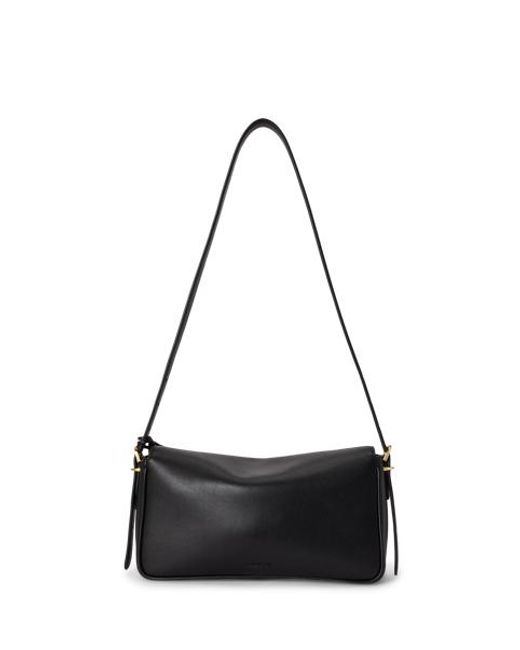 Ralph Lauren Brown Nappa Leather Medium Farrah Shoulder Bag