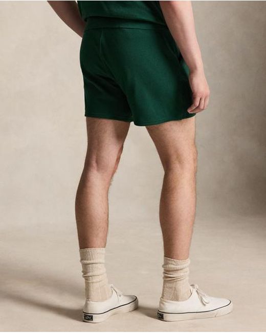 Polo Ralph Lauren Green 12.5 Cm Pointelle Jersey Short for men