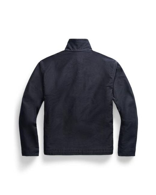 RRL Blue Jungle Cloth Deck Jacket for men