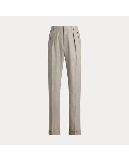 Ralph Lauren Brown Gregory Hand-Tailored Wool Trouser for men