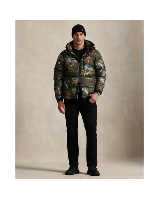 Polo Ralph Lauren Green Ralph Lauren The Gorham Polo Sportsman Down Jacket for men