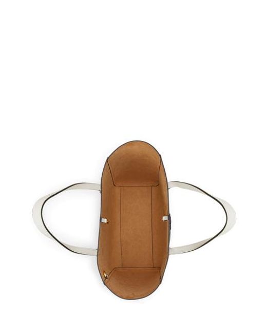 Ralph Lauren White Große Tragetasche Cameryn Aus Leder
