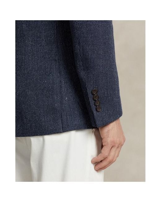 Ralph Lauren Blue Polo Soft Linen-wool Tweed Sport Coat for men