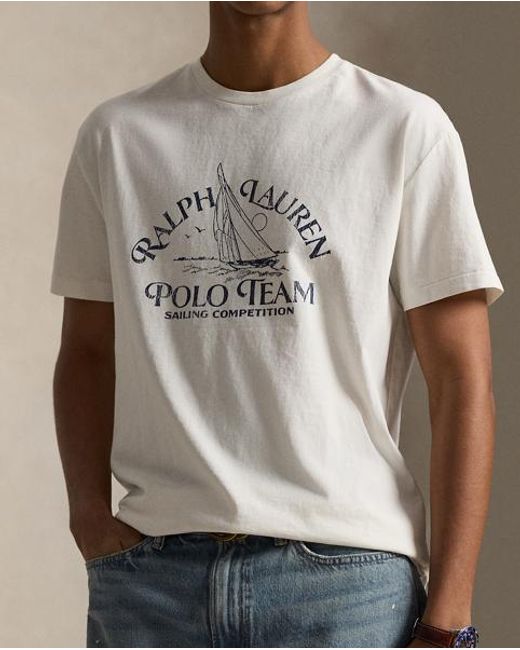 Polo Ralph Lauren Natural Classic Fit Jersey Graphic T-Shirt for men