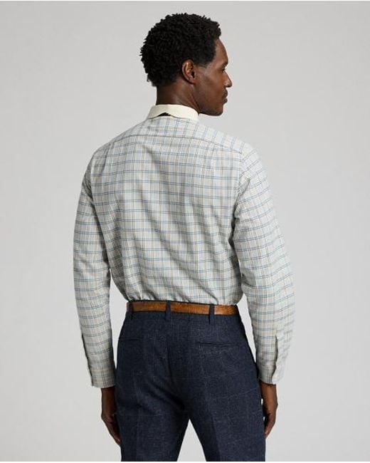 RRL Black Slim Fit Checked Shirt for men