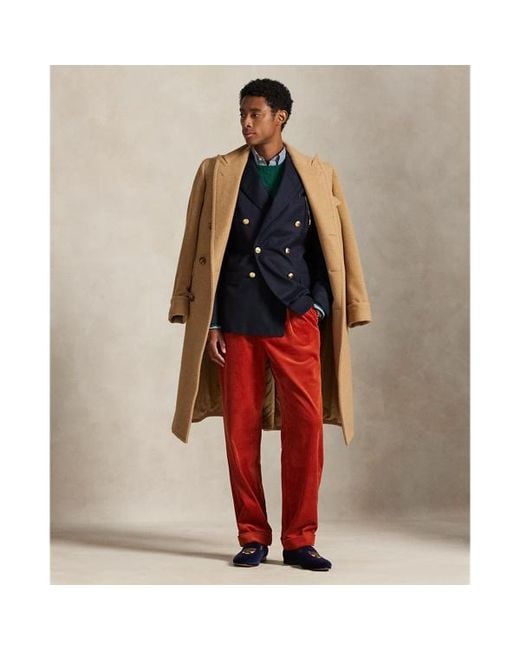 Ralph Lauren Red Whitman Relaxed Fit Corduroy Pant for men