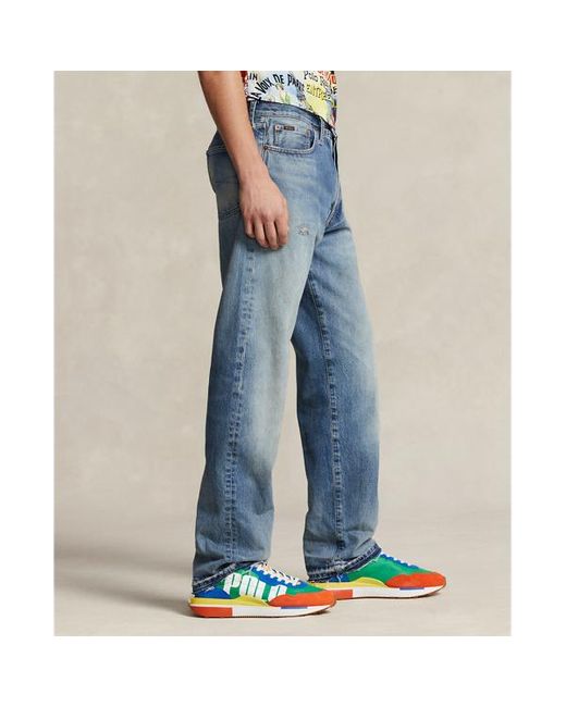 Jeans Heritage Straight Fit Polo Ralph Lauren de hombre de color Blue