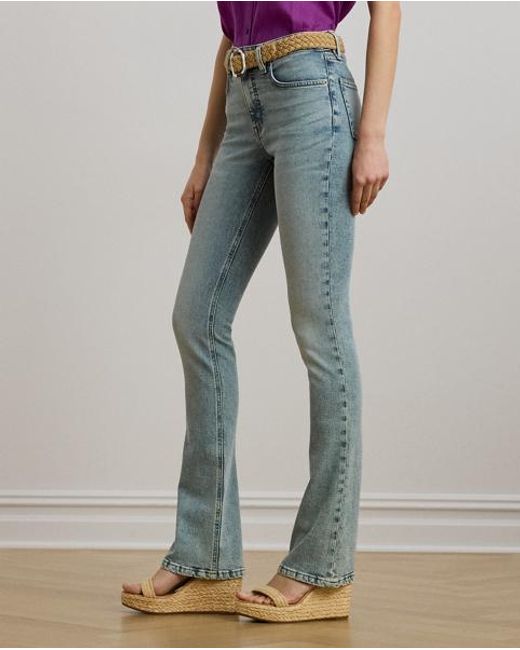 Jean Bootcut Taille Haute Ralph Lauren en coloris Blue
