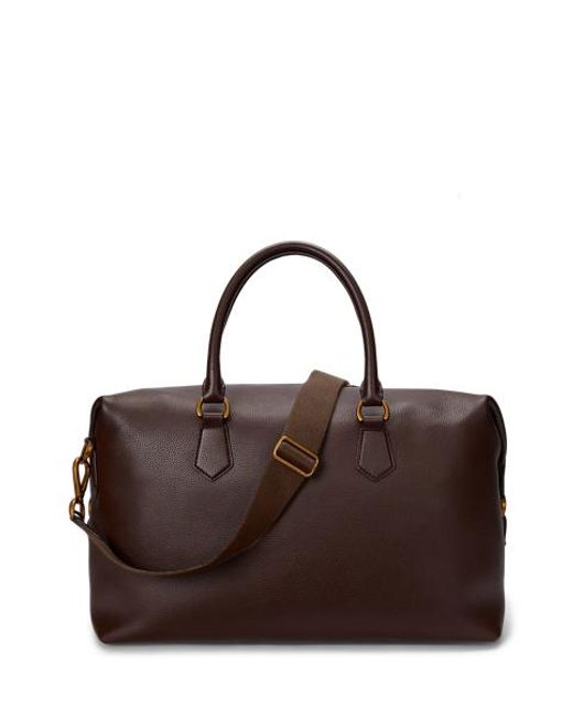 Polo Ralph Lauren Brown Pebbled Leather Duffel for men