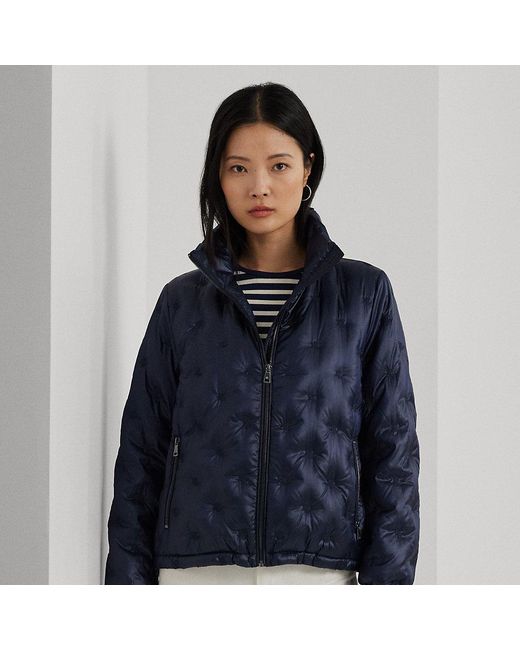 Lauren Ralph Lauren BELTED HOODED DOWN COAT Abrigo De Plumas Dark