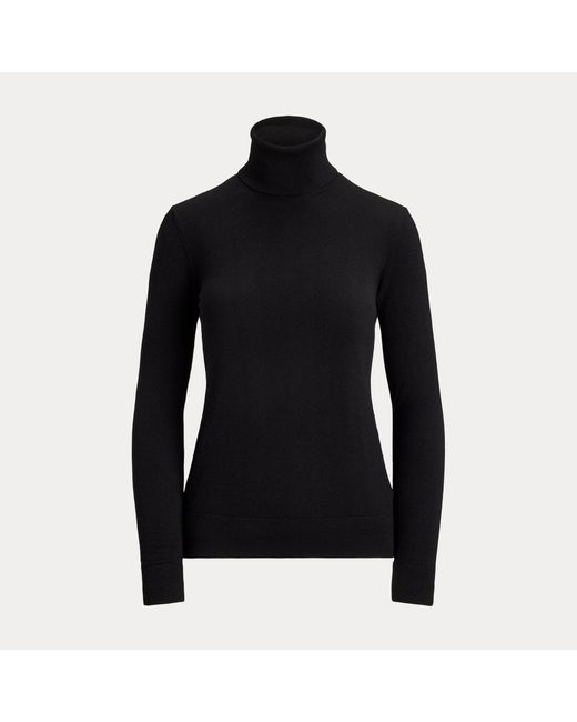 Ralph Lauren Black Cashmere Turtleneck Sweater