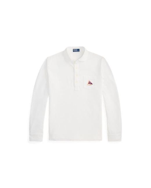 Polo Ralph Lauren Classic Fit Embroidered Mesh Polo Shirt in White for ...