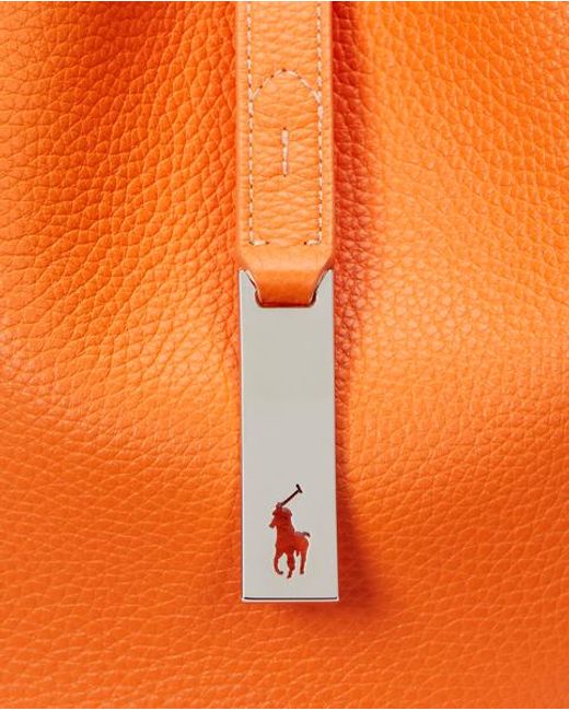 Polo Ralph Lauren Brown Polo Id Embossed Small Shoulder Bag