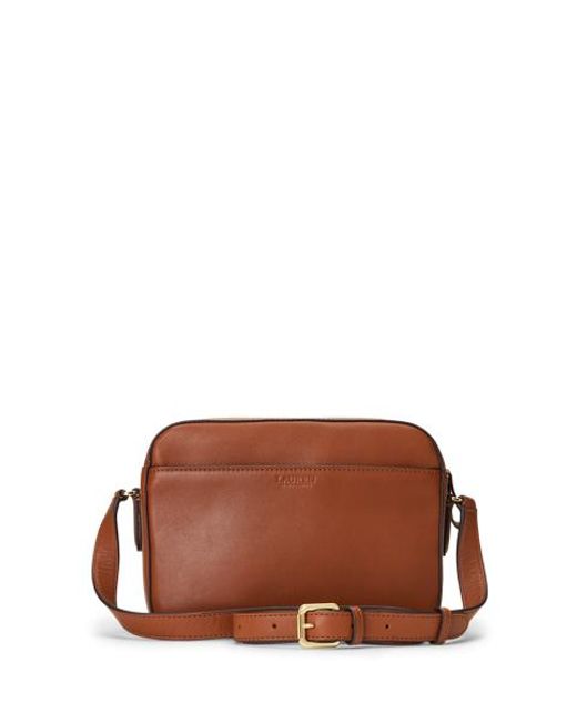 Ralph Lauren Blue Mittelgroße Kameratasche Marcy aus Leder