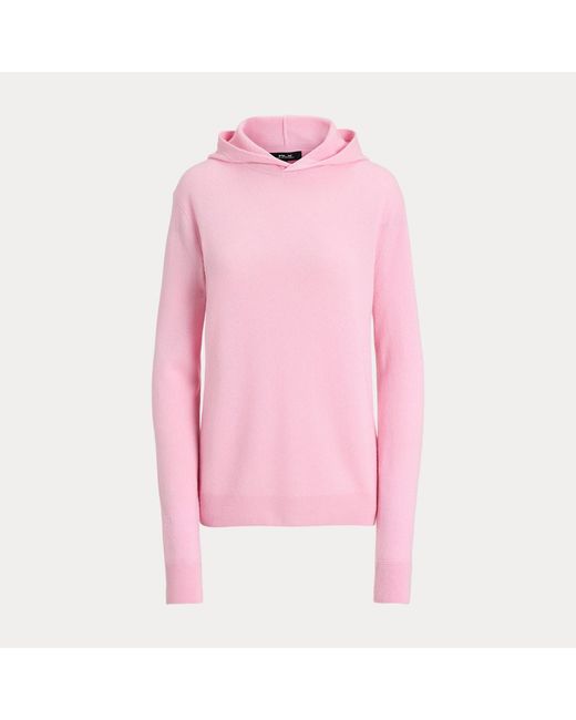 Ralph Lauren Pink Washable Cashmere Hooded Jumper for men