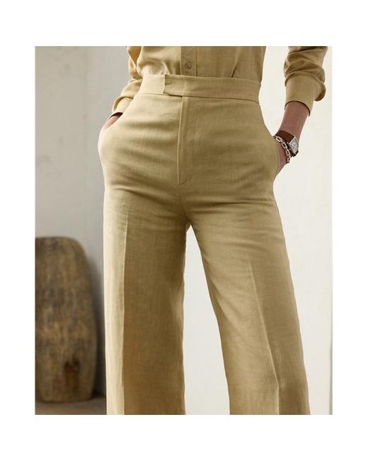 Pantaloni Dean in lino di Ralph Lauren in Natural
