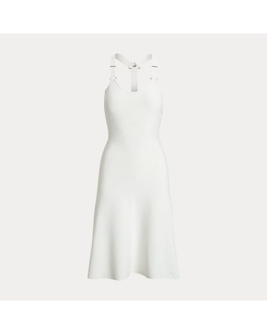 Ralph Lauren Collection White Sleeveless Mini Day Dress