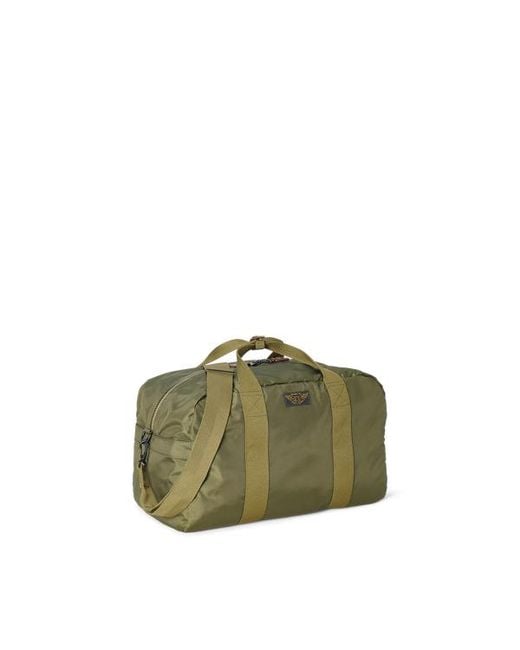RRL Green Nylon Canvas Utility Duffel for men